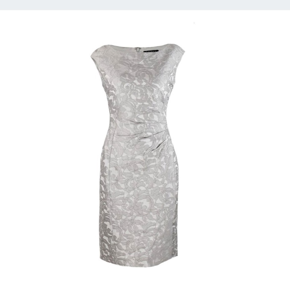 Lauren Ralph Lauren Silver Floral Dress